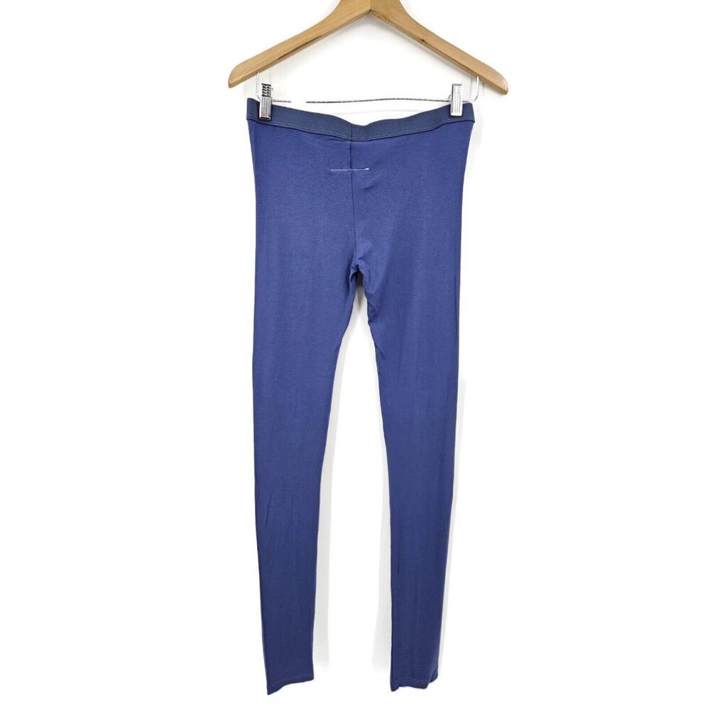 Maison Martin Margiela Navy Seam-Front Stretch Leggings Large - Picture 4 of 6
